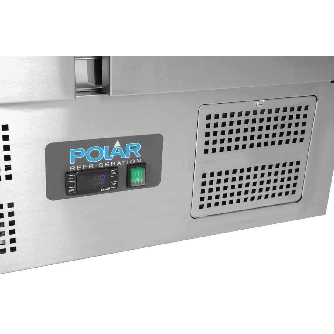 Polar G Series G606 240 Ltr 2 Door Stainless Steel Refrigerated Pizza