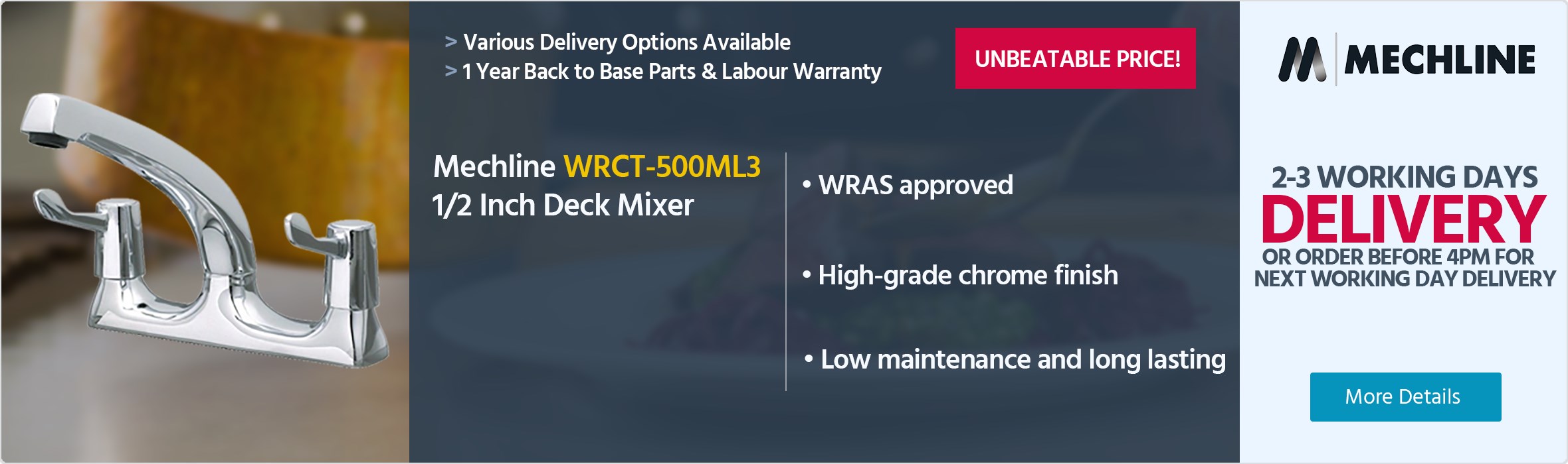 Mechline CaterTap WRCT-500ML3 1/2 Inch Mixer