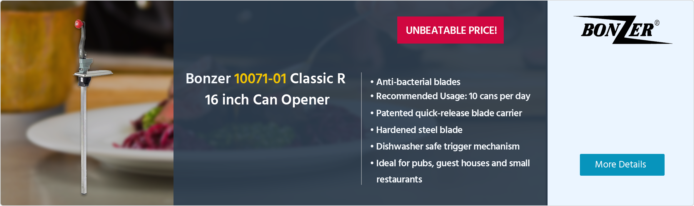 Bonzer 10071-01 Classic R 16 inch Can Opener