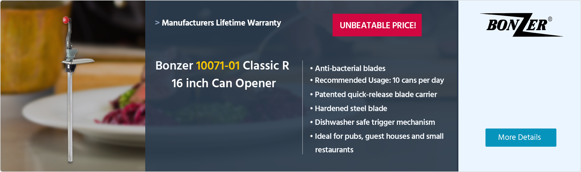 Bonzer 10071-01 Classic R 16 inch Can Opener