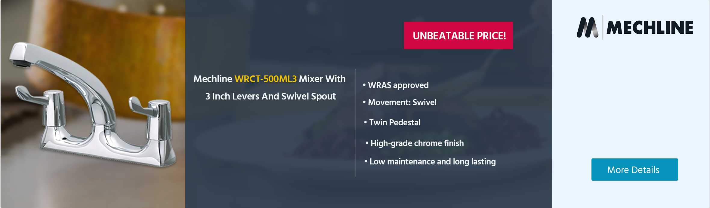 Mechline CaterTap WRCT-500ML3 1/2 Inch Mixer