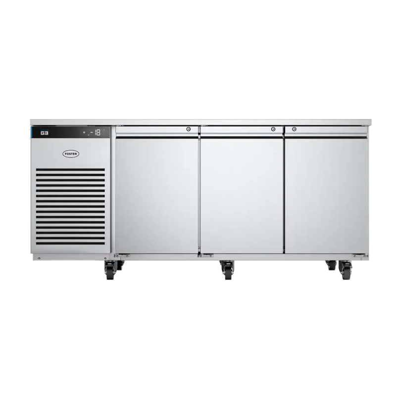 3 Door Freezer Prep Counters