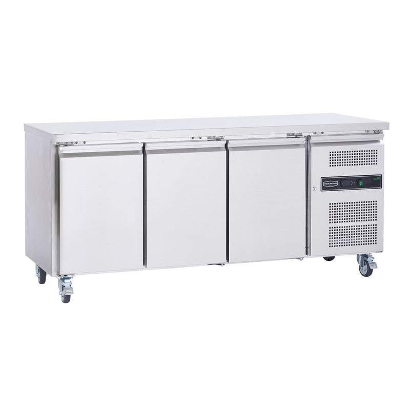 3 Door Freezer Prep Counters