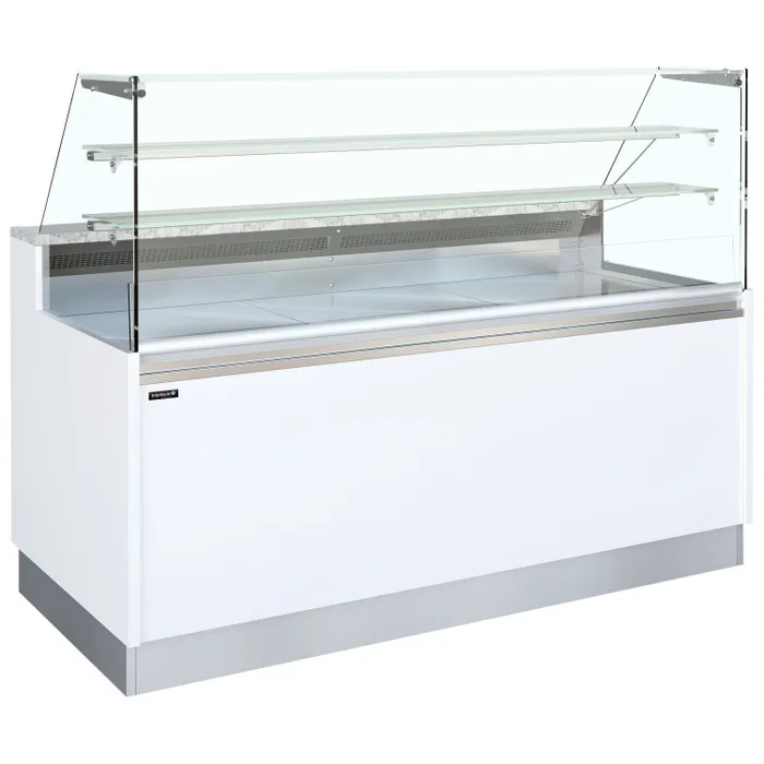 Flat Glass Serve Over Display Counters