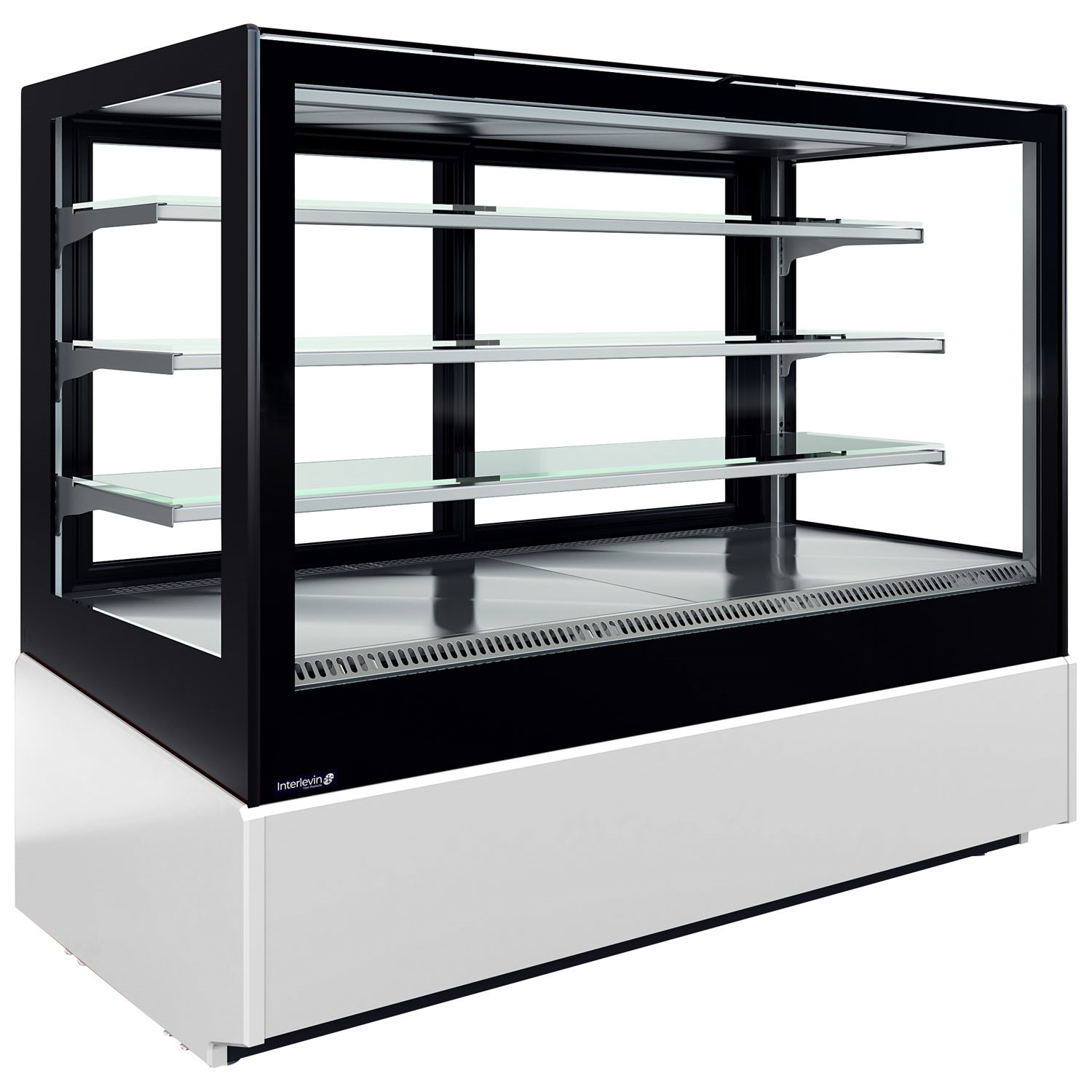 <1700mm Wide Flat Glass Serve Over Display Counters