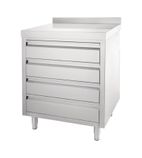 Stainless Steel Ambient Cupboards and Drawers