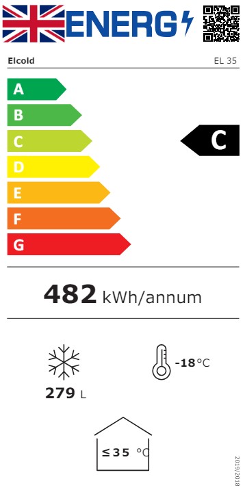ECO DESIGN EL35SS 323 Ltr White Chest Freezer Energy Rating