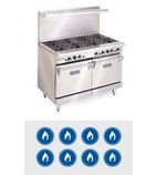 Image of 8 Burner Gas Ovens