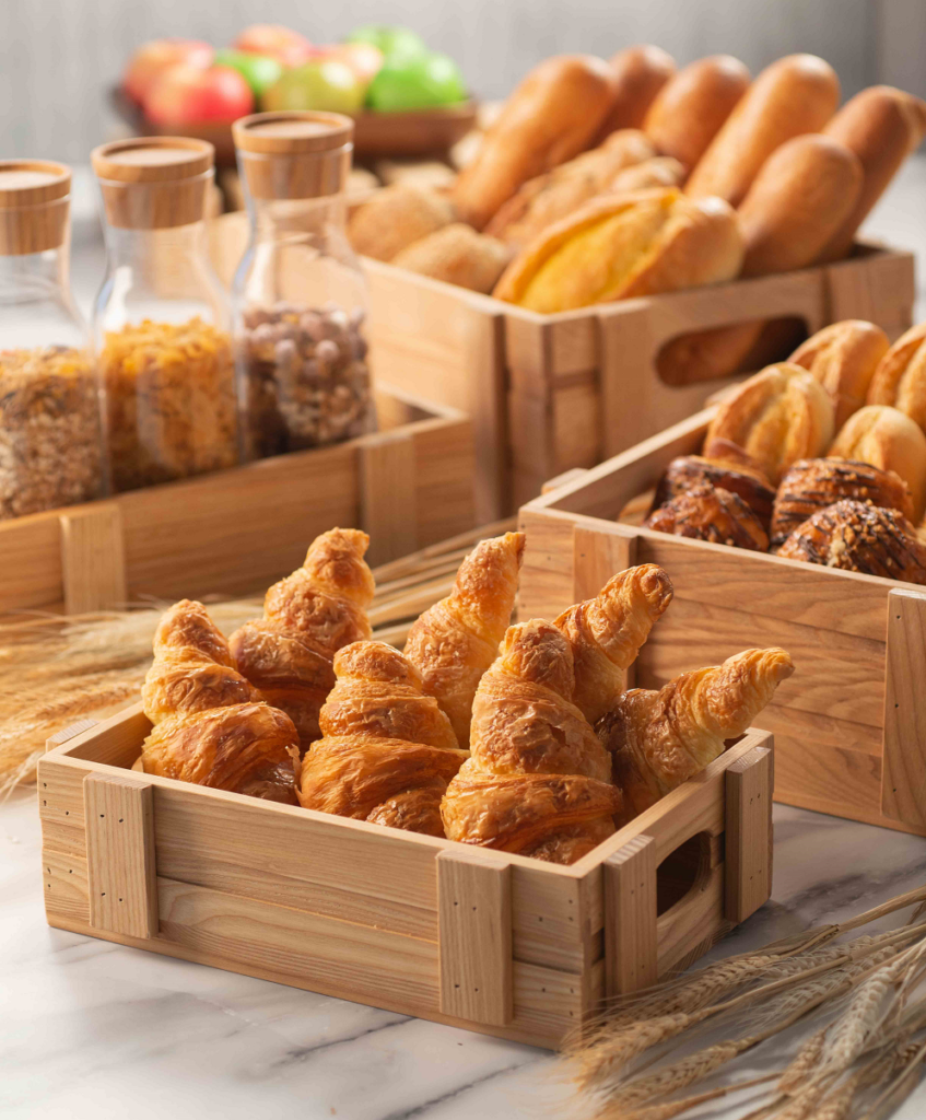 Image of Wooden Bowls & Food Crates