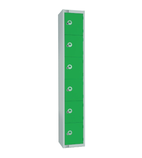 Image of Six Door Steel Lockers 450mm Deep