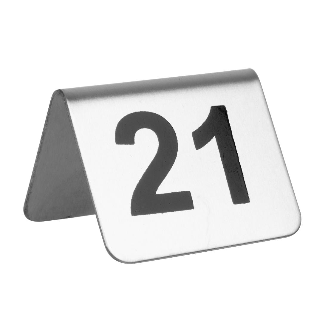 Image of Stainless Steel Table Numbers