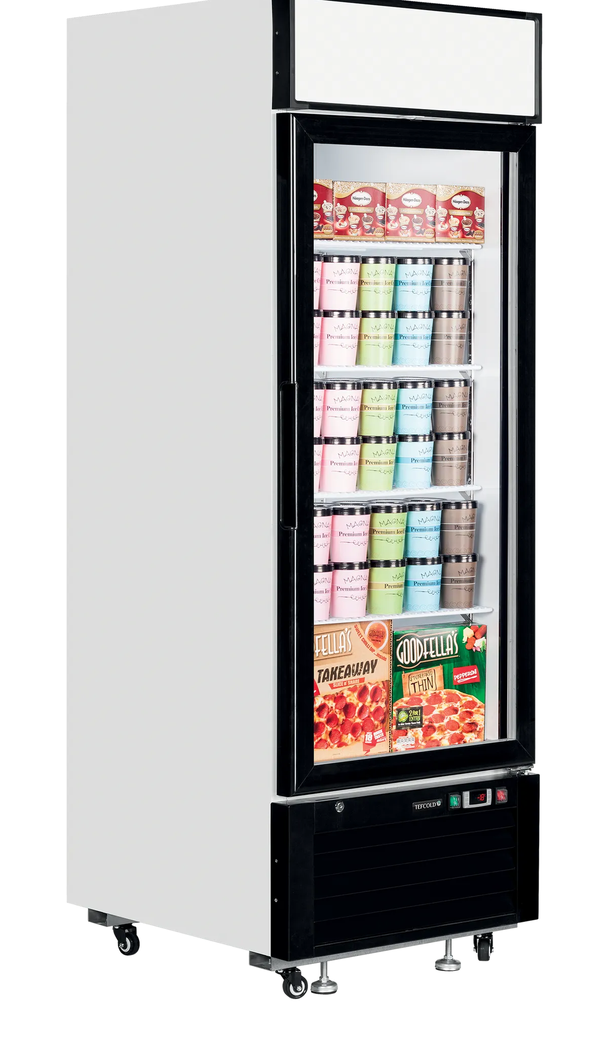Image of Upright Single Glass Door Display Freezers