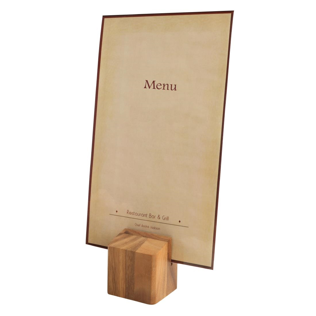 Image of Wood, Metal & Concrete Menu Holders