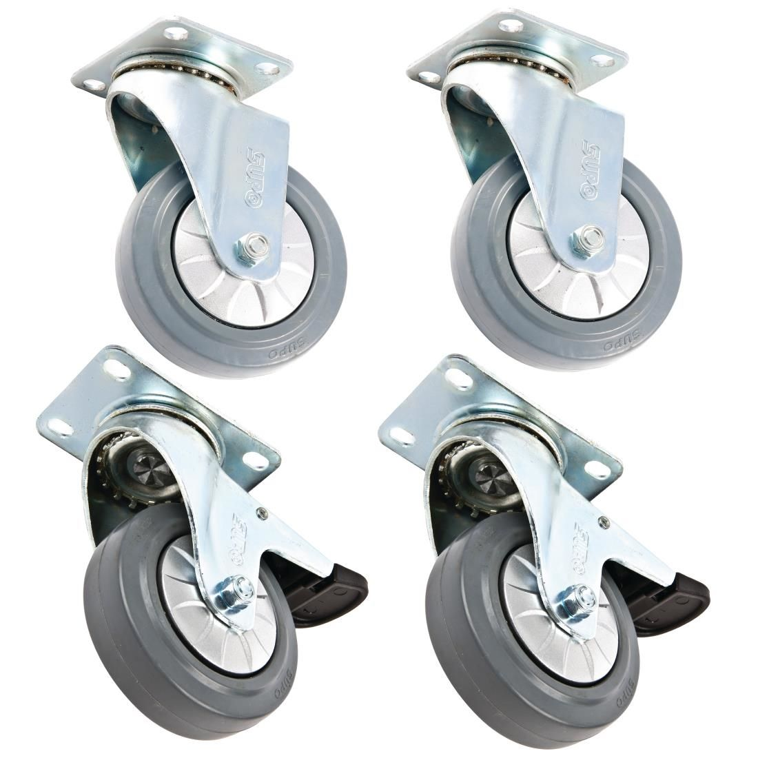 Image of Standard, Braked & Swivel Castors