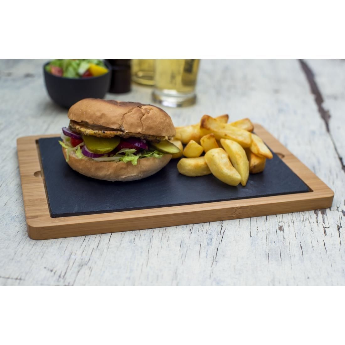 Image of Slate Platter Wooden Bases