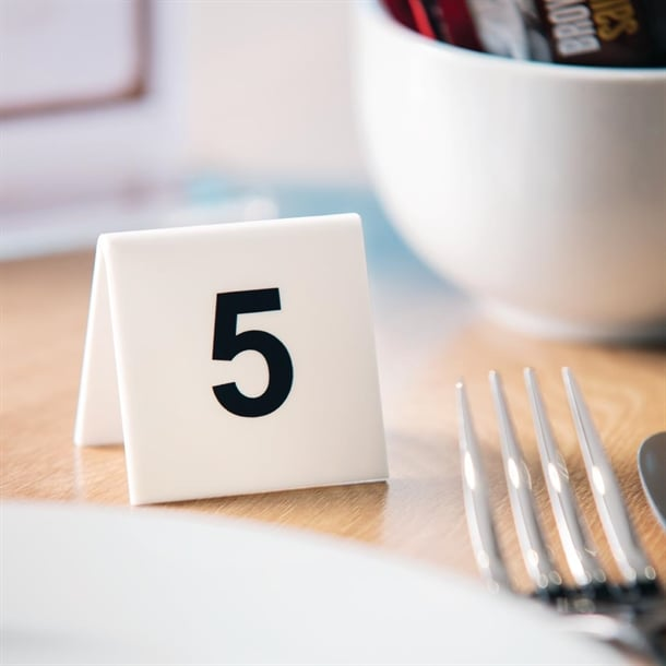 Image of Plastic & Wooden Table Numbers