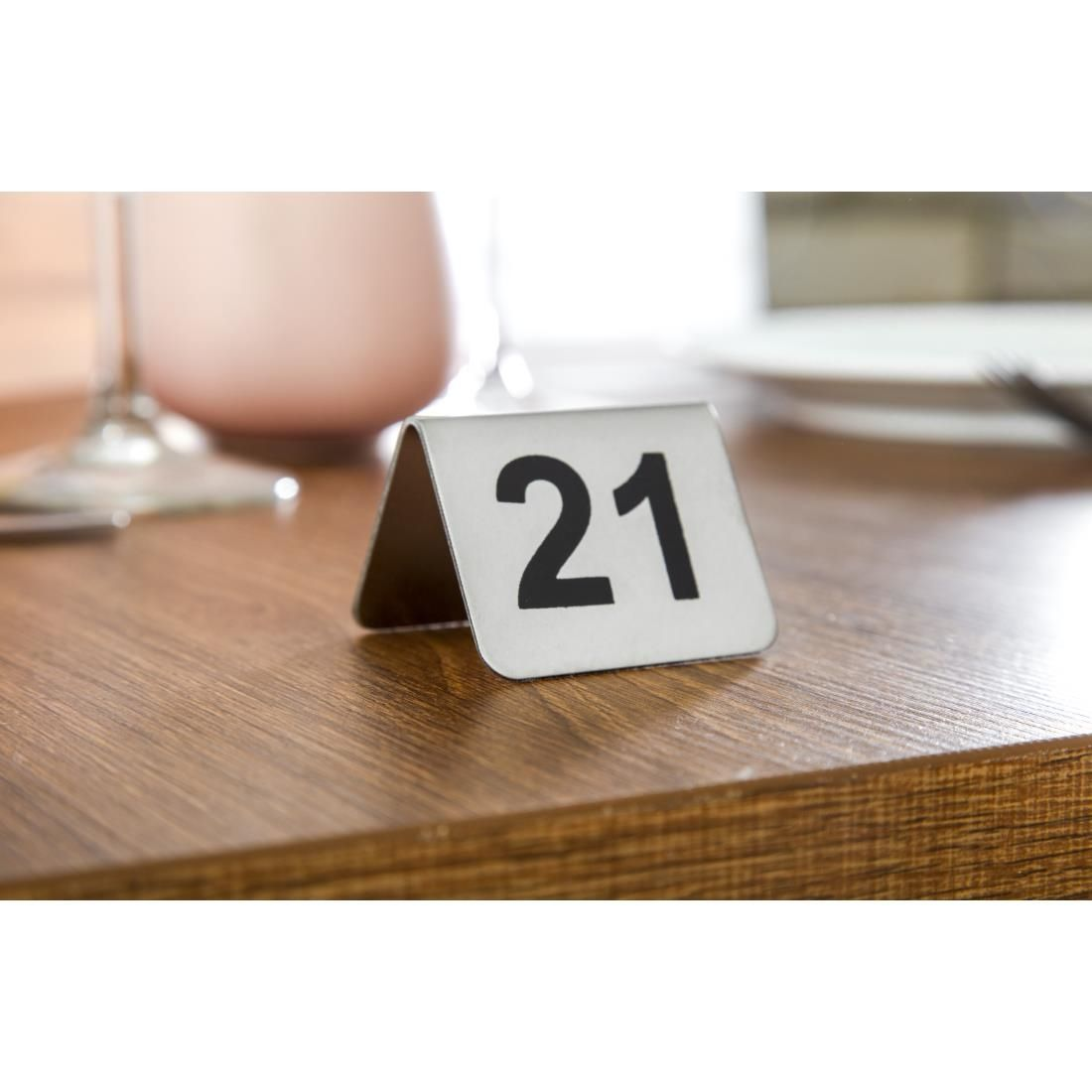 Image of Stainless Steel Table Numbers