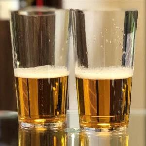 Image of Plastic Conical Beer Glasses