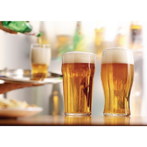 Image of Plastic Nonic Beer Glasses