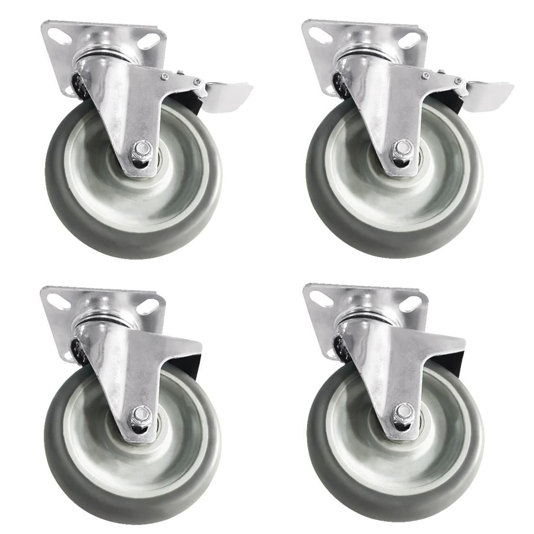 Image of Standard, Braked & Swivel Castors