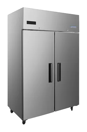 Arctica HEG676 Medium Duty 1090 Ltr Upright Double Door Stainless Steel Freezer banner