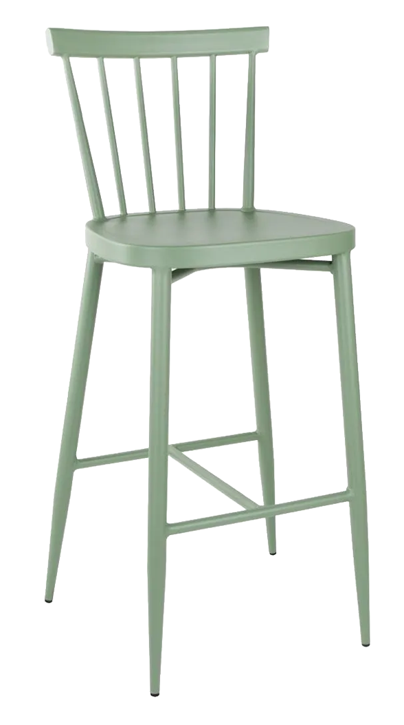 Bolero Windsor DX689 Aluminium High Stools Green (Pack of 2) banner