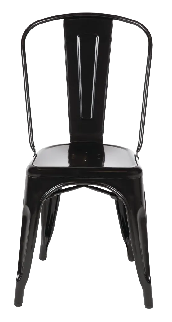 Bolero Bistro GL331 Side Chairs Steel Black (Pack of 4) banner