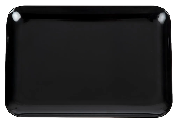 Dalebrook L289 Melamine Small Rectangular Platter Black 240 x 160mm banner