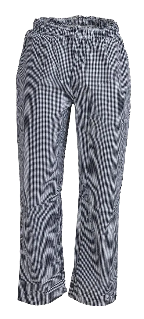 Whites Vegas DL712-M Unisex Chefs Trousers Black & White Check M banner