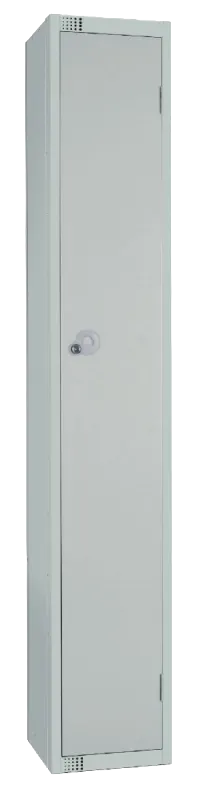 Elite Lockers W929-CS Single Door Camlock Locker with Sloping Top Grey banner