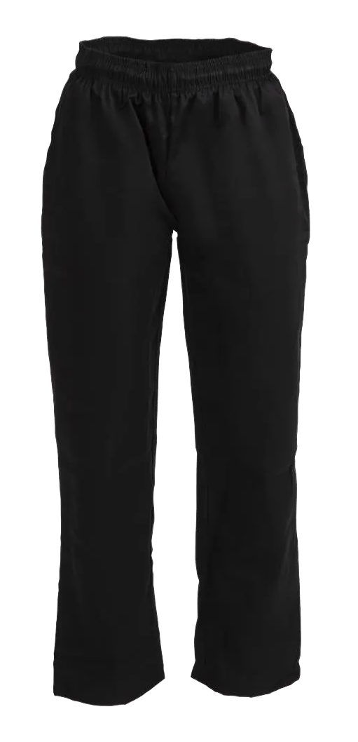 Whites Vegas A582-M Chefs Trousers Polycotton Black M banner