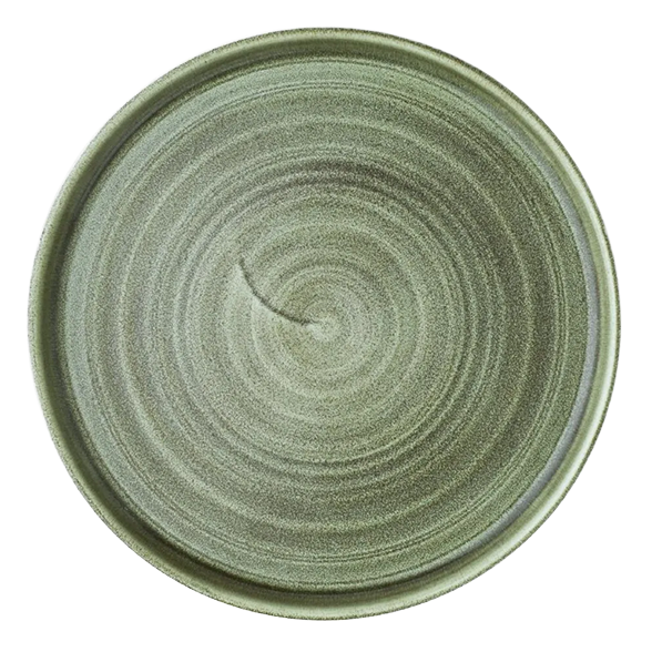 Churchill Patina CX644 Walled Plates Green 220mm (Pack of 6) banner