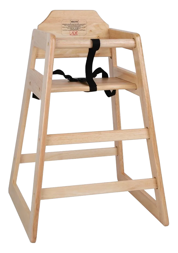 Bolero DL900 Wooden High Chair Beech Finish banner