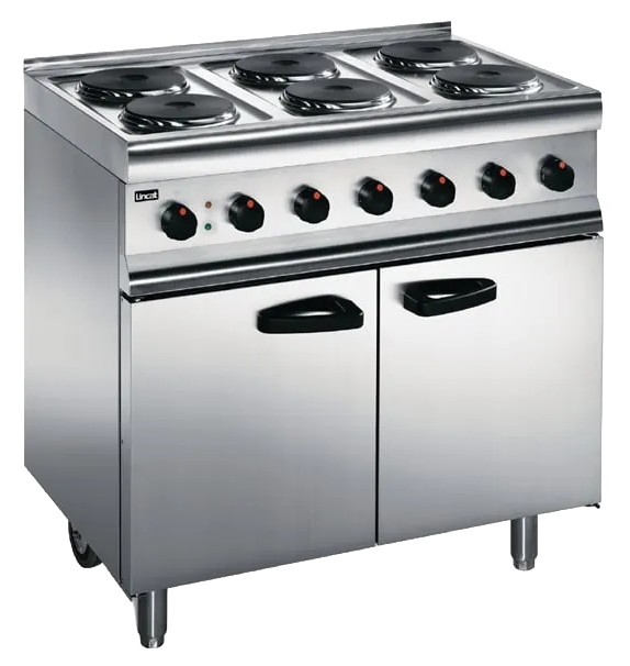 Lincat Silverlink 600 ESLR9C Electric 6 Plate Fan-Assisted Oven Range (Castors at Rear) - 3 Phase banner