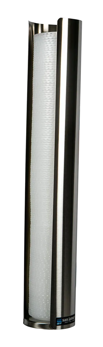 San Jamar L3200 Stainless Steel Wall Mounted Lid Dispenser banner