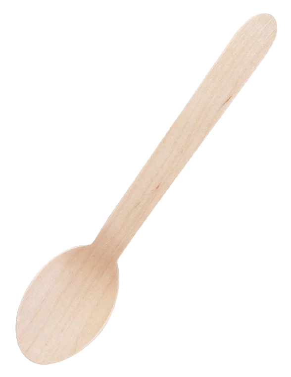 Fiesta Compostable CD904 Wooden Dessert Spoons (Pack of 100) banner