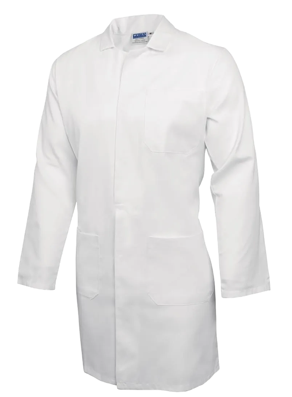 Whites A351-M Unisex Lab Coat White M banner