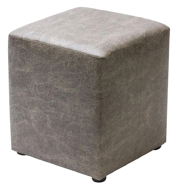 Non Branded FT445 Cube Faux Leather Bar Stool Ash (Pack of 2) banner