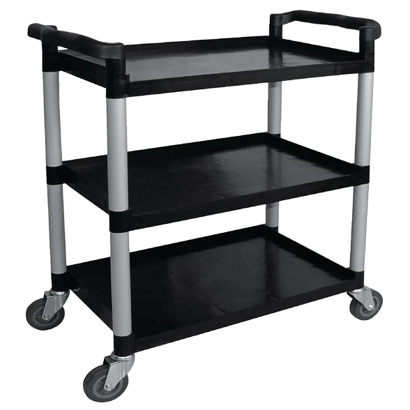 Vogue CF102 Polypropylene 3 Tier Mobile Clearing Trolley banner