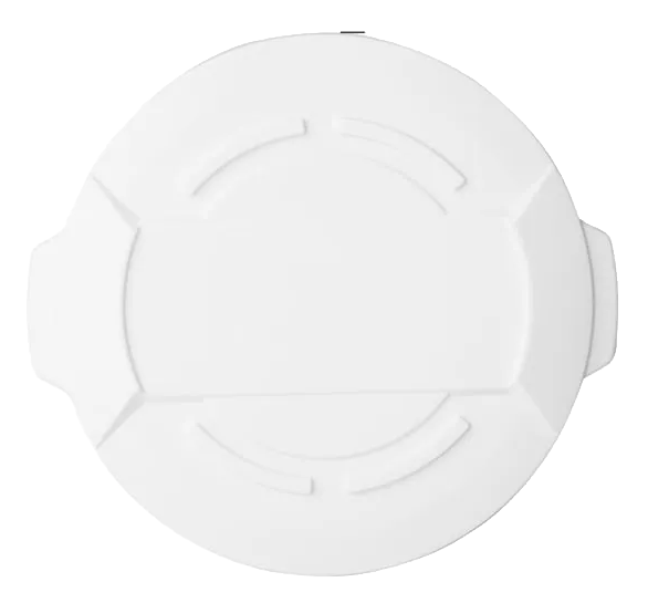 Vogue GG795 Polypropylene Round Ingredient Bin Lid White Fits 38 Ltr Bin banner
