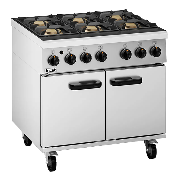 Lincat Phoenix PHGR01/N 6 Burner Natural Gas Oven Range with Castors banner