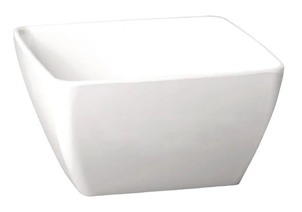 APS Pure GF136 Melamine White Square Bowl 190mm banner