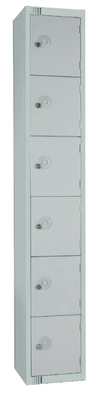 Elite Lockers W933-C Six Door Camlock Locker Grey banner