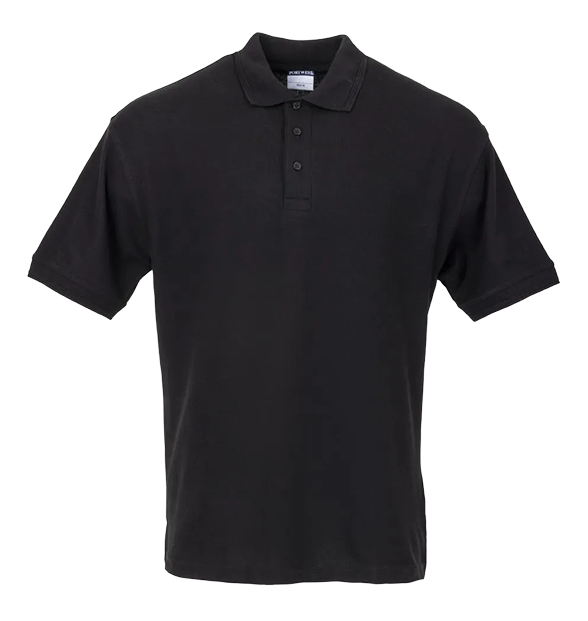 Portwest A735-M Unisex Polo Shirt Black M banner