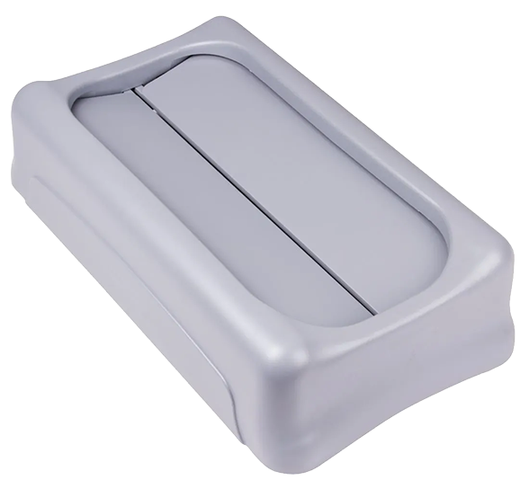 Rubbermaid F604 General Purpose Swing Lid Grey banner