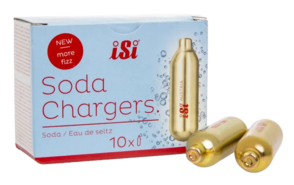 ISI GH056 Soda Siphon CO2 Charger Bulbs (Pack of 10) banner