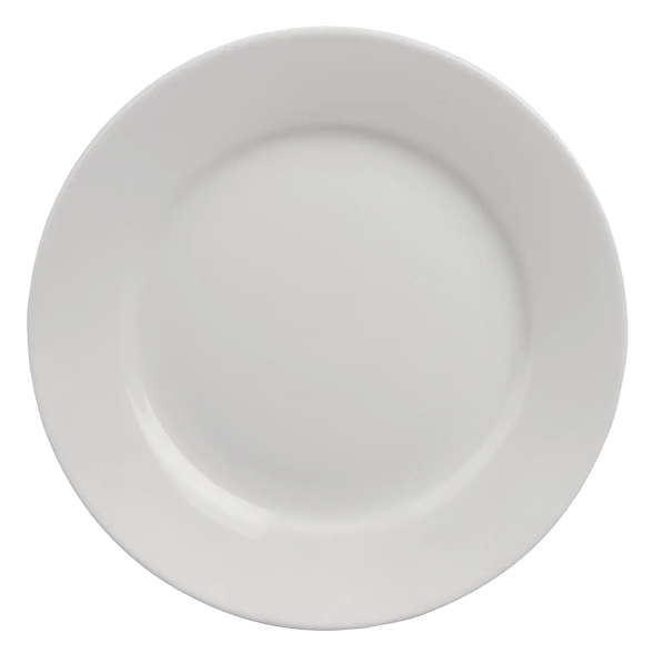 Olympia Athena CC209 Wide Rimmed Plates 254mm White (Pack of 12) banner