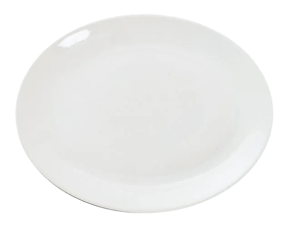 Great White PRBG829 Porcelain Oval Plates White 240mm (Pack of 6) banner