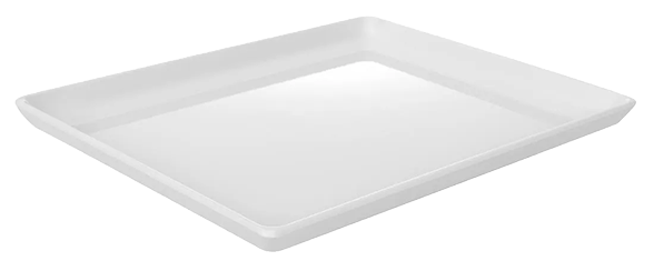 APS Float GF076 Melamine Tray White 1/2GN banner