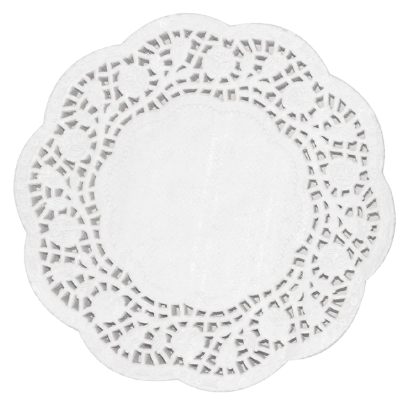 Olympia CE993 Round Paper Doilies 300mm (Pack of 250) banner